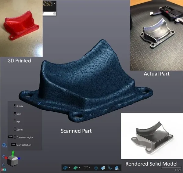 Reverse engineered part comparison